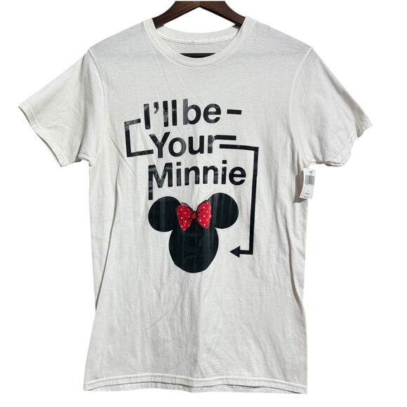 NWT Disneyland Walt Disney World white I'll be Your Minnie graphic tee Small - Picture 1 of 7